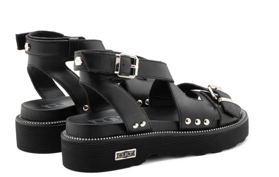 Cult Ziggy 4472 sandalo donna nero in pelle - immagine 4