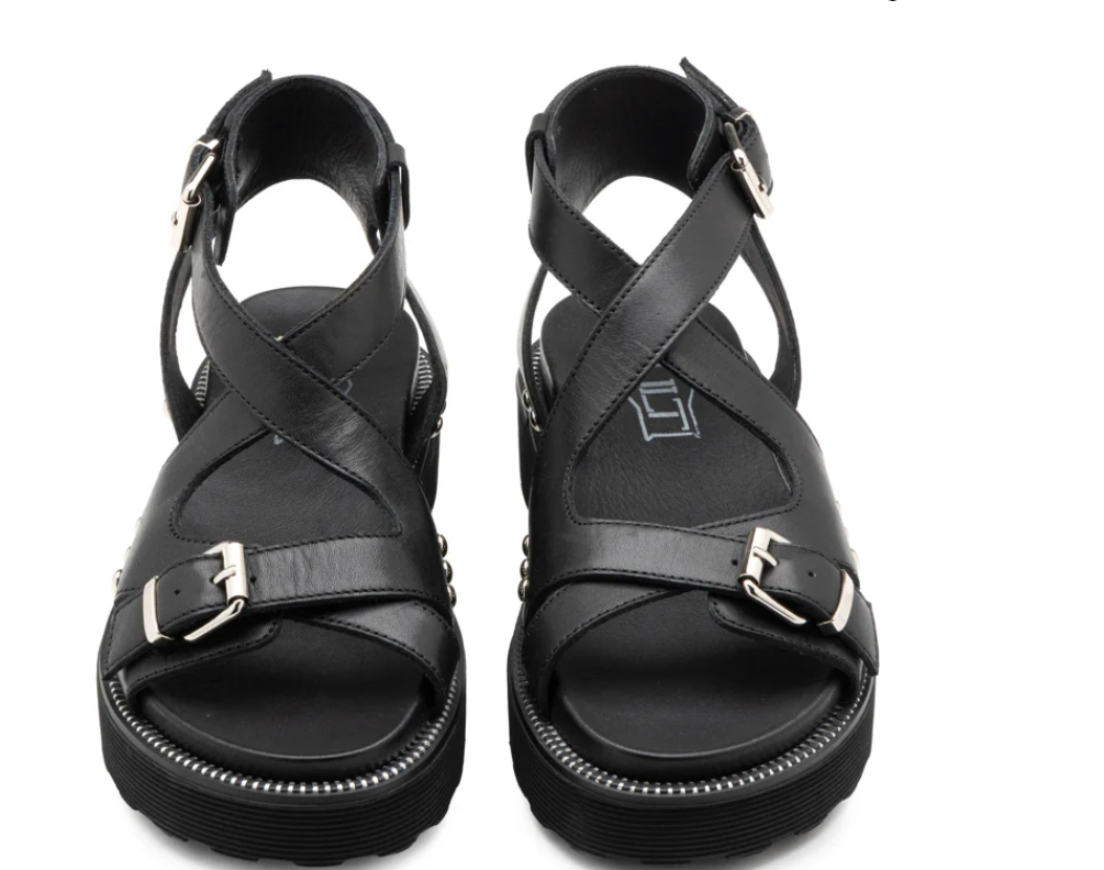 Cult Ziggy 4472 sandalo donna nero in pelle - immagine 3